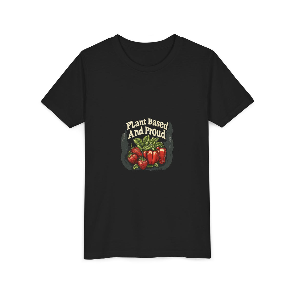 Plant Based And Proud 4 Kids Tee | Youth Plant Lover Shirt