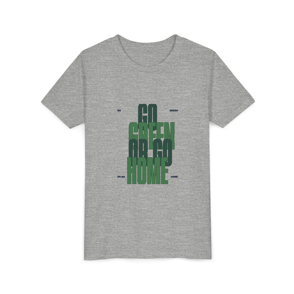 Go Green or Go Home Kids Tee | Youth Plant Lover Shirt