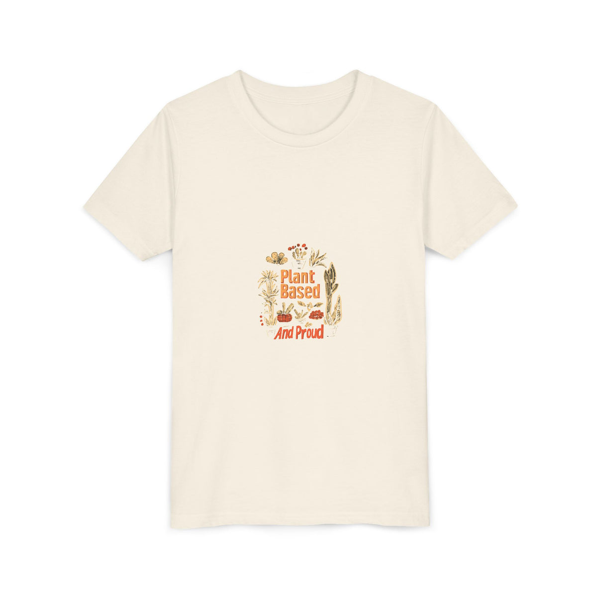 Plant Based And Proud 2 Kids Tee | Youth Plant Lover Shirt