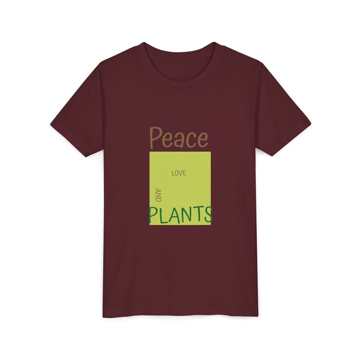 Peace Love And Plants 4 Kids Tee | Youth Plant Lover Shirt