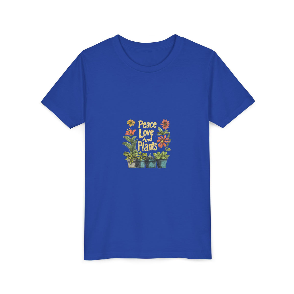 Peace Love And Plants 3 Kids Tee | Youth Plant Lover Shirt