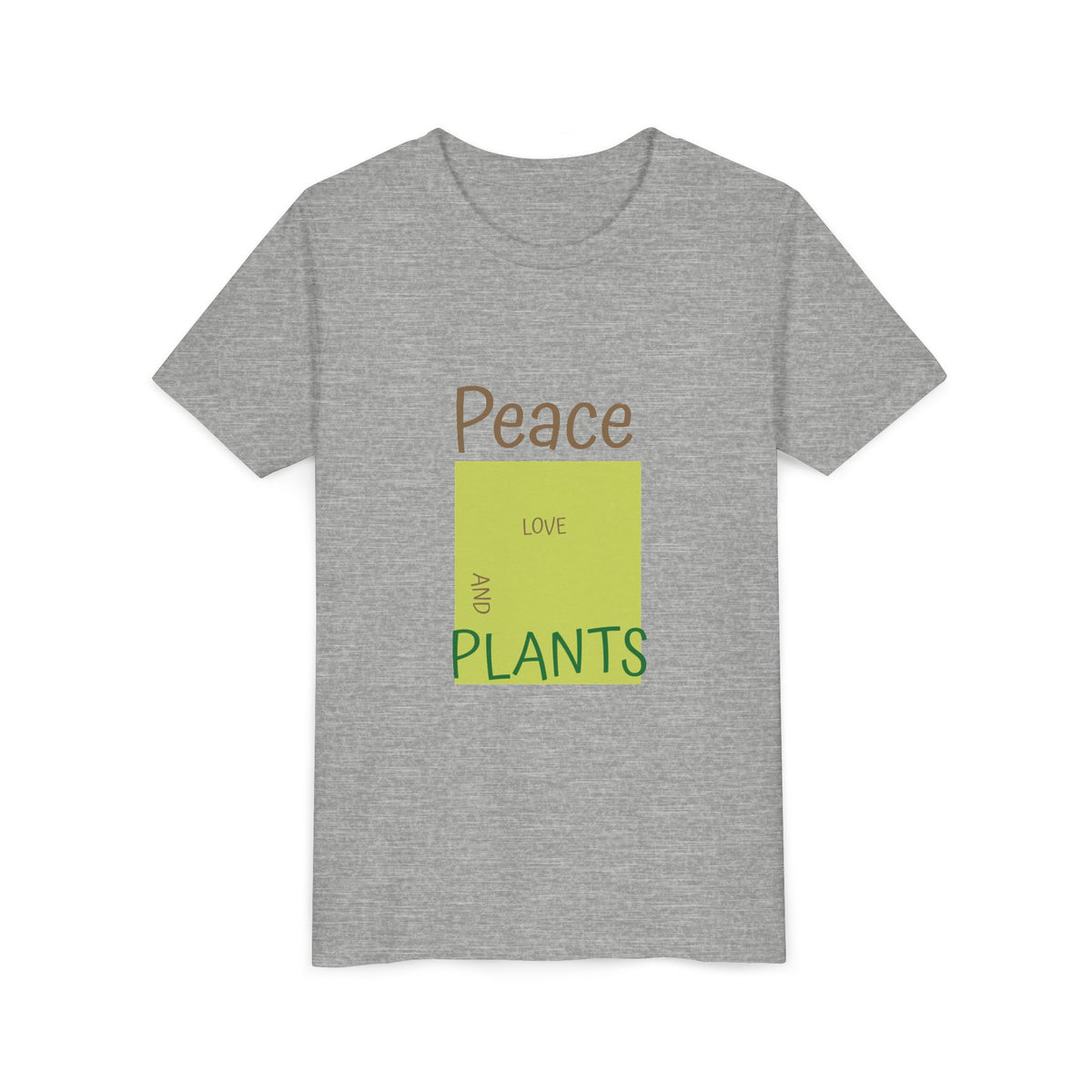 Peace Love And Plants 4 Kids Tee | Youth Plant Lover Shirt