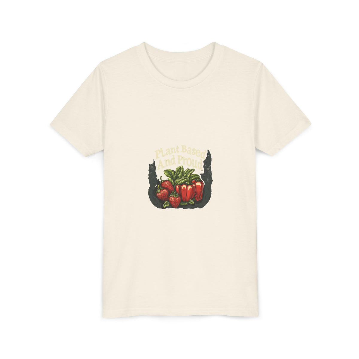 Plant Based And Proud 4 Kids Tee | Youth Plant Lover Shirt