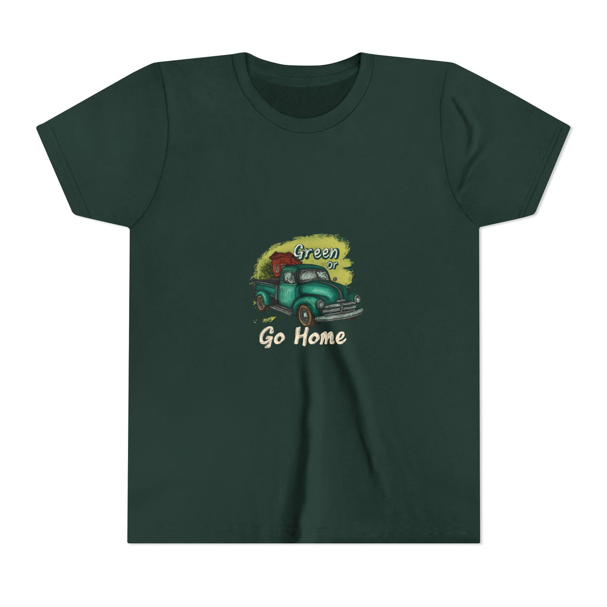 Go Green or Go Home 2 Kids Tee | Youth Plant Lover Shirt