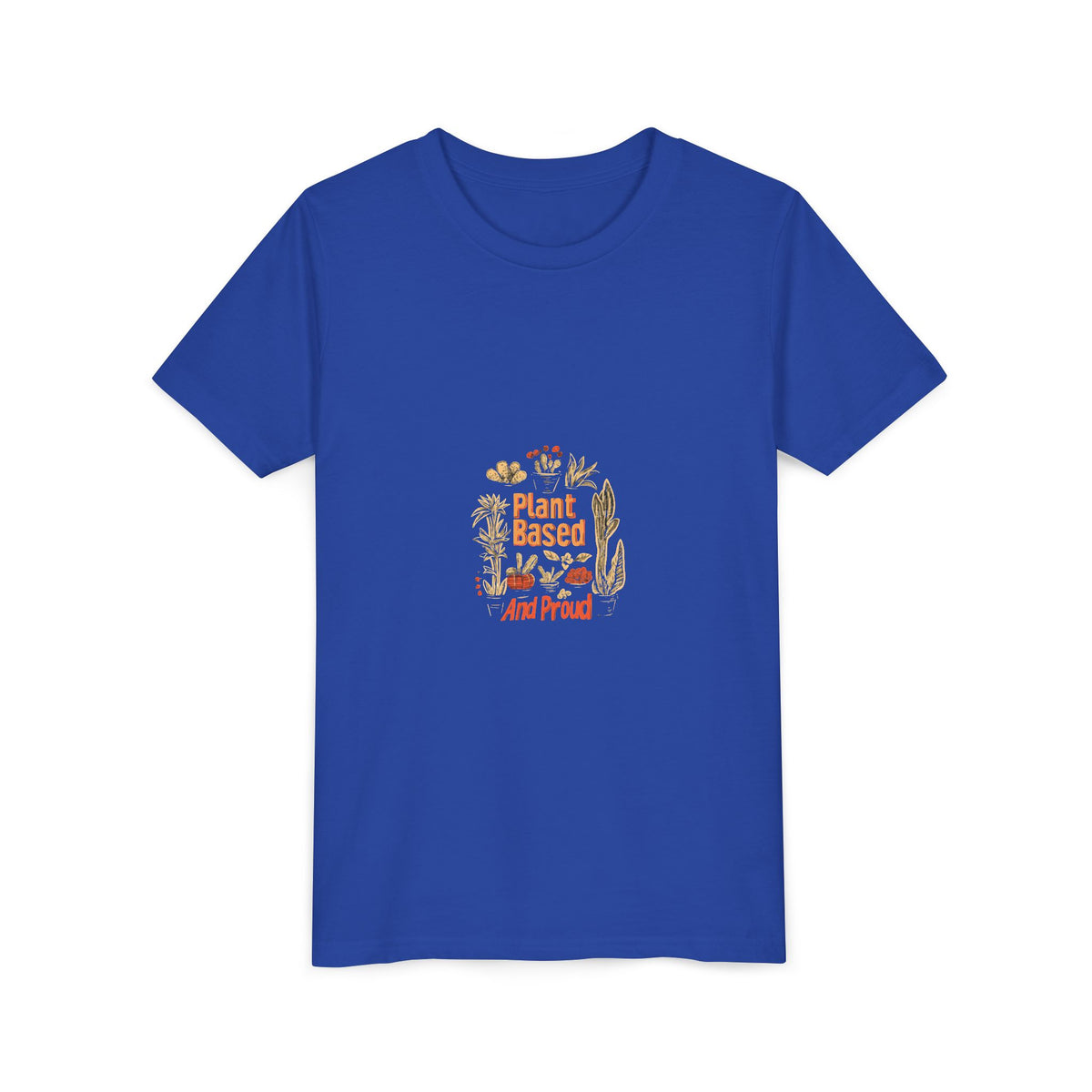 Plant Based And Proud 2 Kids Tee | Youth Plant Lover Shirt