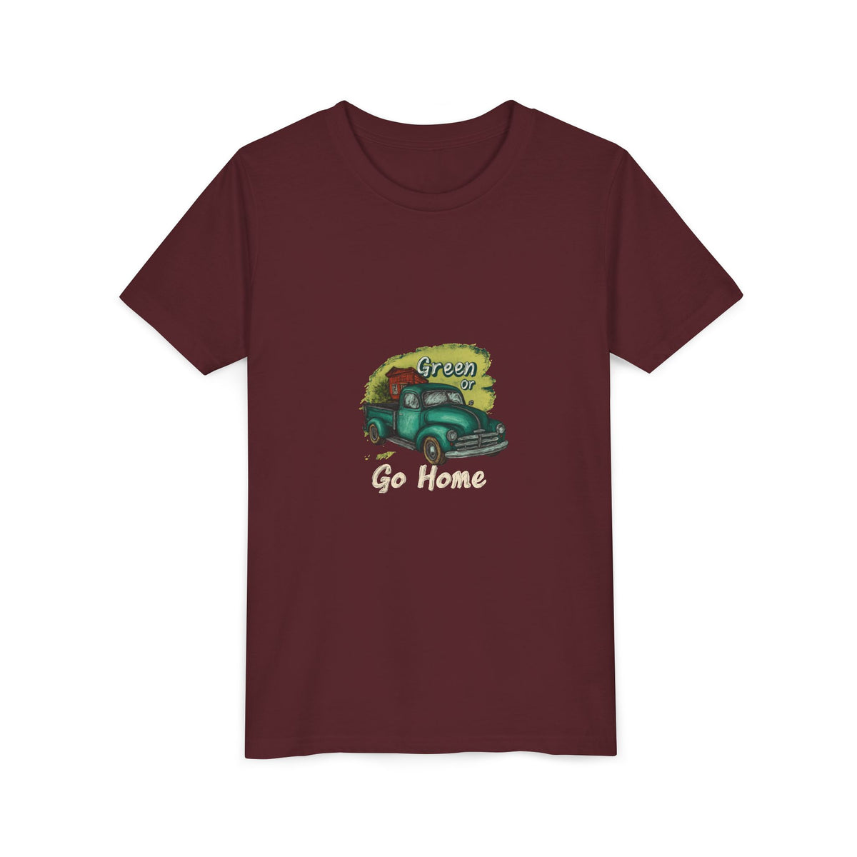 Go Green or Go Home 2 Kids Tee | Youth Plant Lover Shirt