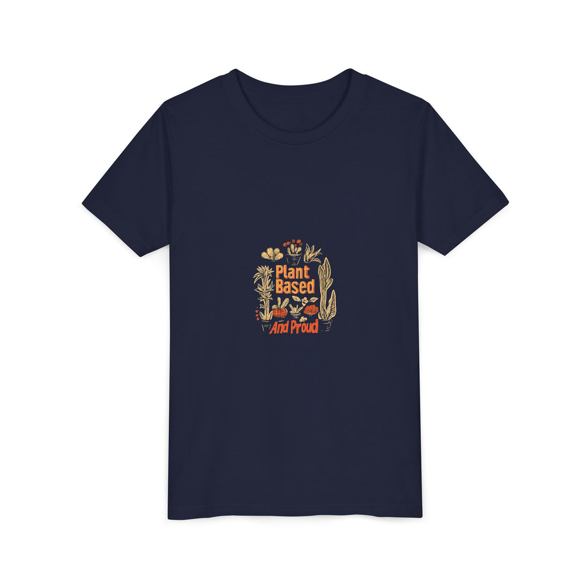 Plant Based And Proud 2 Kids Tee | Youth Plant Lover Shirt