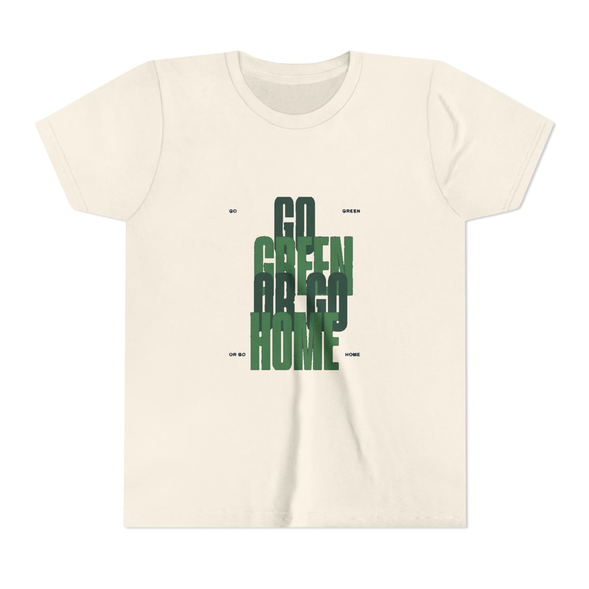 Go Green or Go Home Kids Tee | Youth Plant Lover Shirt