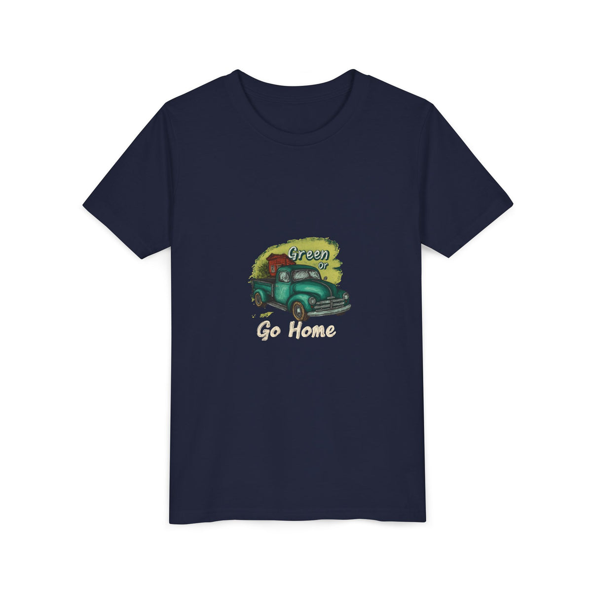 Go Green or Go Home 2 Kids Tee | Youth Plant Lover Shirt