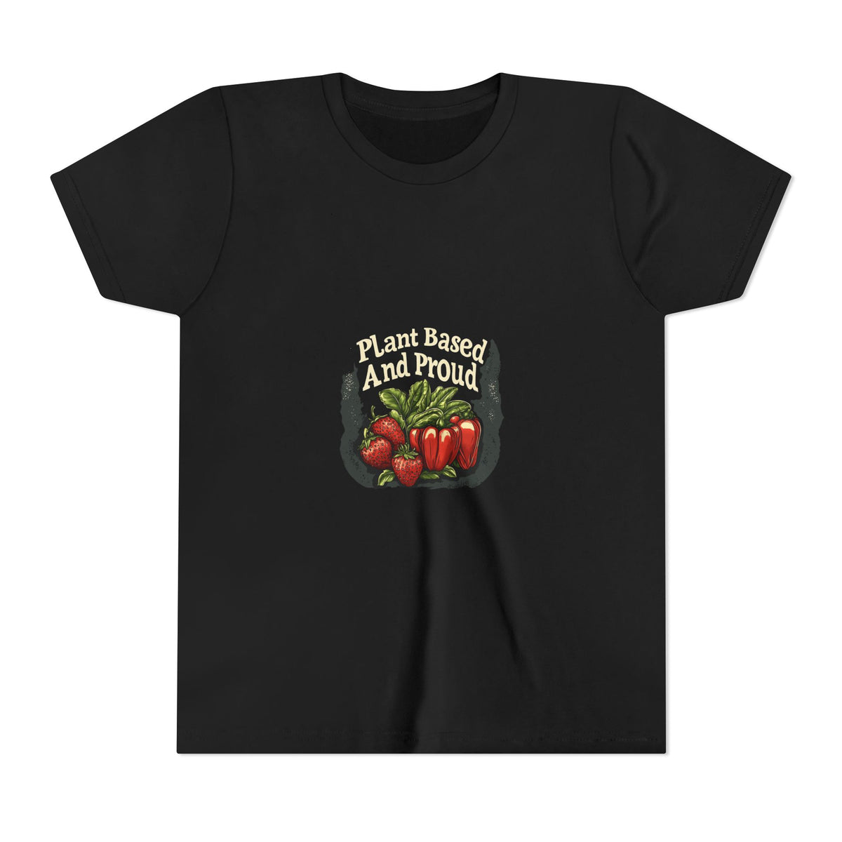 Plant Based And Proud 4 Kids Tee | Youth Plant Lover Shirt