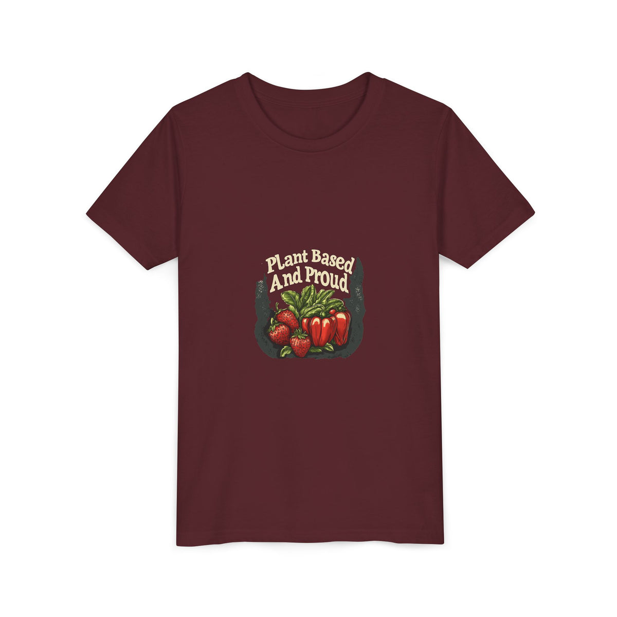 Plant Based And Proud 4 Kids Tee | Youth Plant Lover Shirt