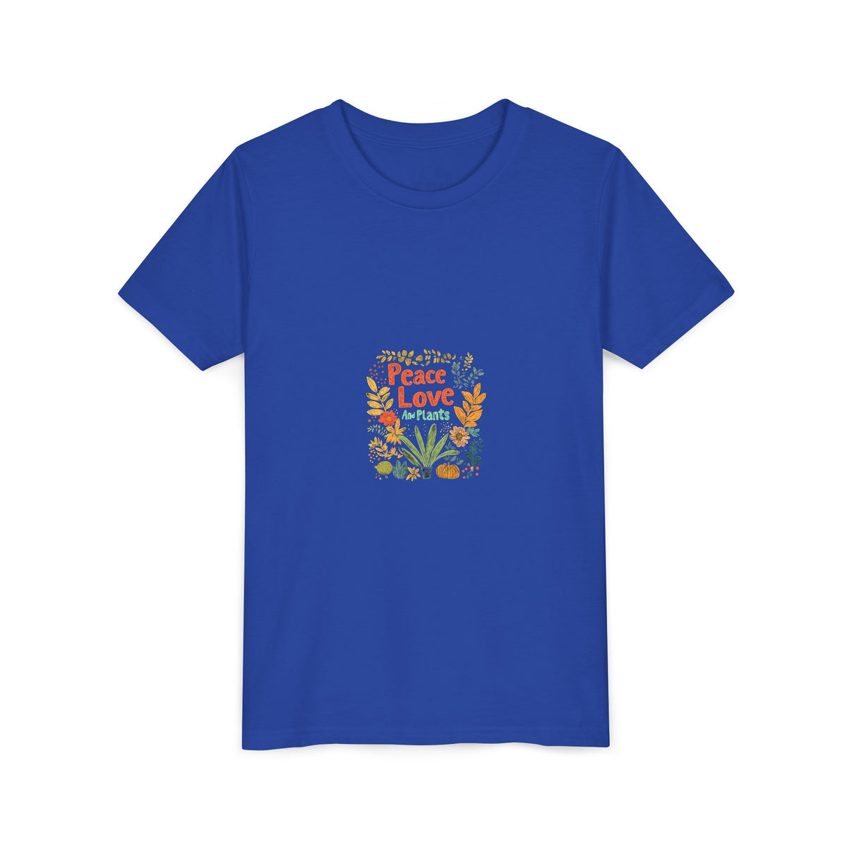 Peace Love And Plants Kids Tee | Youth Plant Lover Shirt