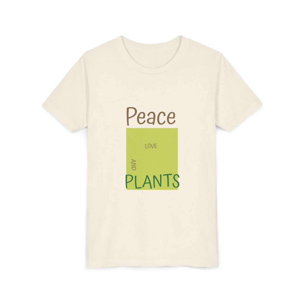 Peace Love And Plants 4 Kids Tee | Youth Plant Lover Shirt