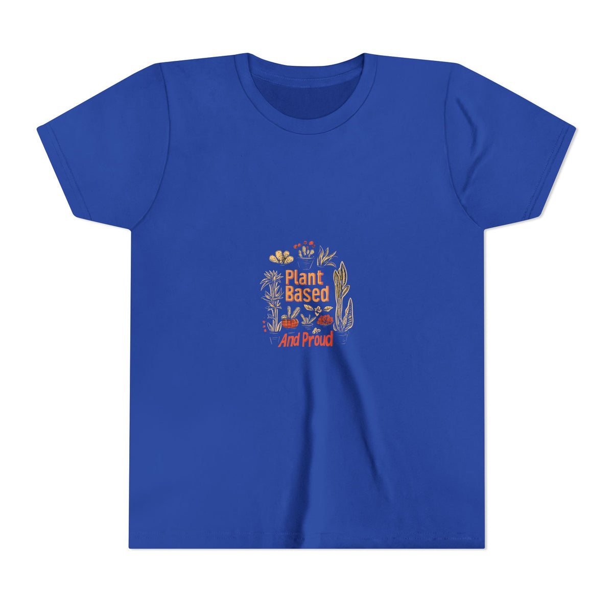 Plant Based And Proud 2 Kids Tee | Youth Plant Lover Shirt