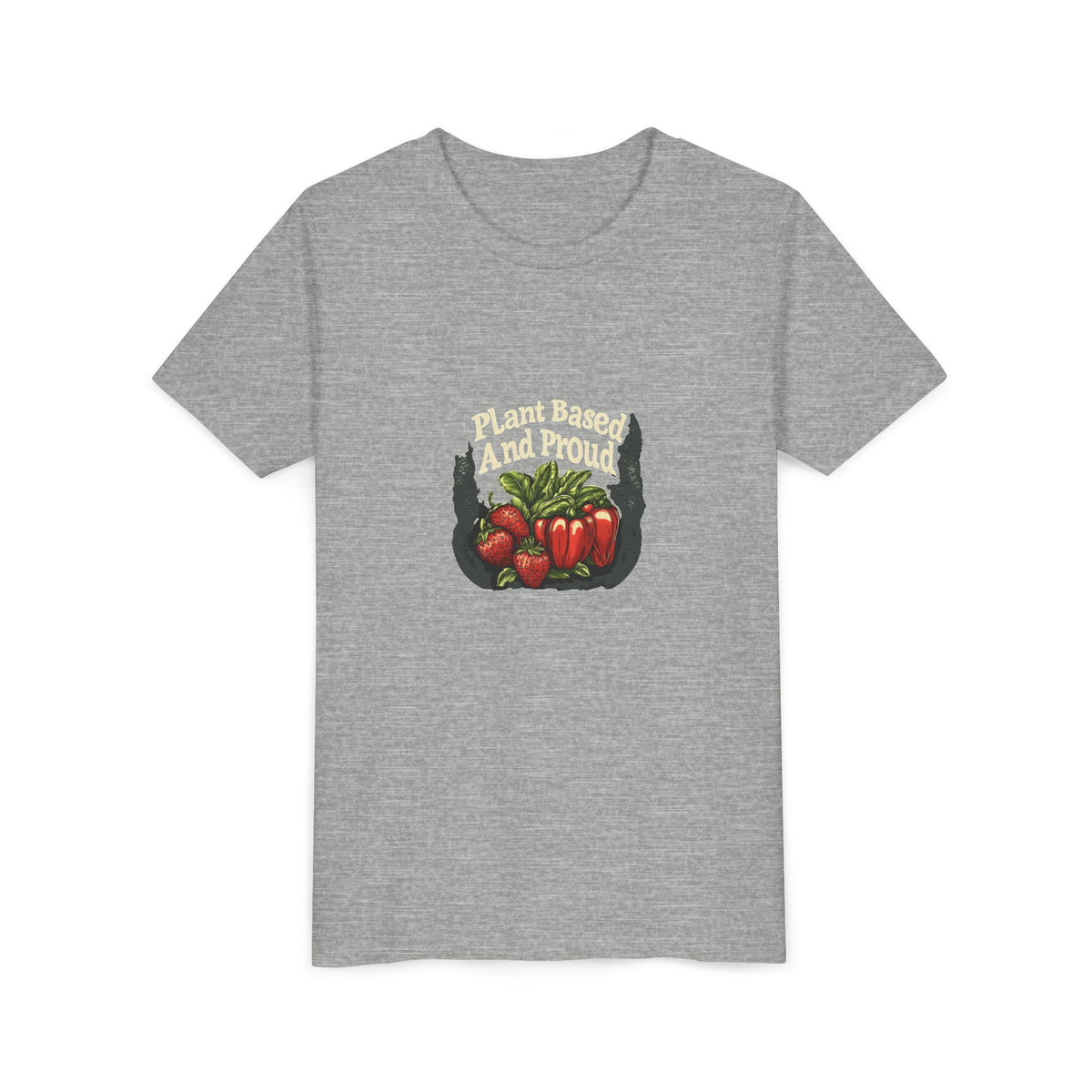 Plant Based and Proud Kids Tee | Youth Plant Lover Shirt