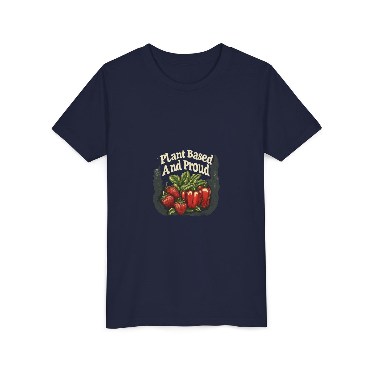Plant Based And Proud 4 Kids Tee | Youth Plant Lover Shirt