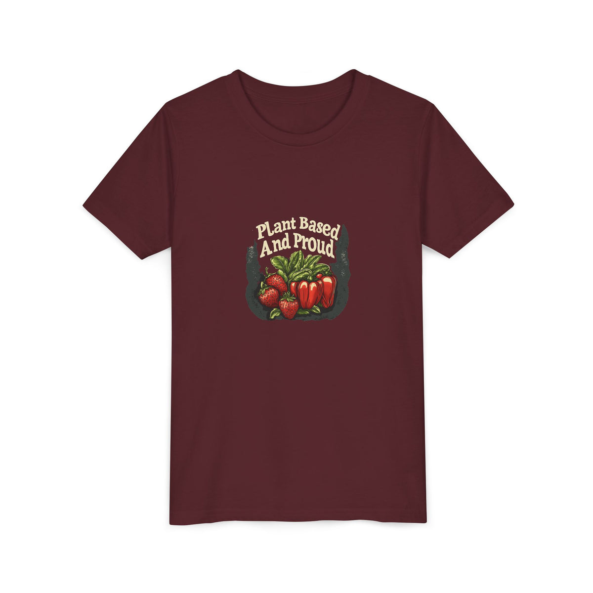 Plant Based and Proud Kids Tee | Youth Plant Lover Shirt