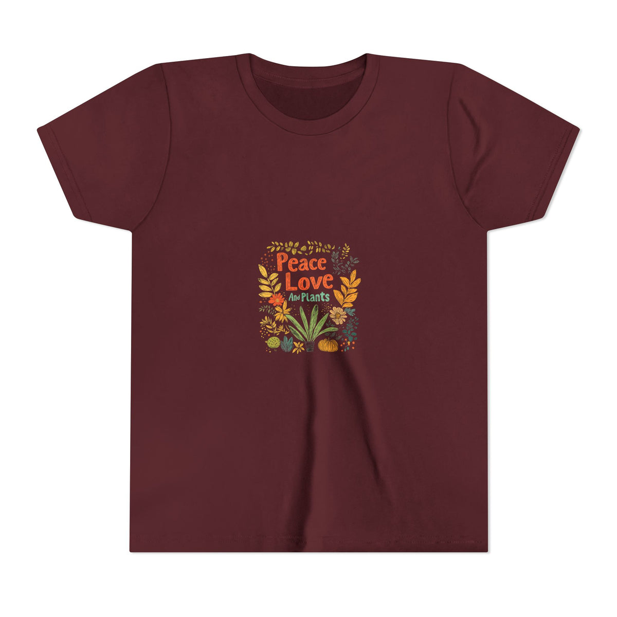 Peace Love And Plants 2 Kids Tee | Youth Plant Lover Shirt