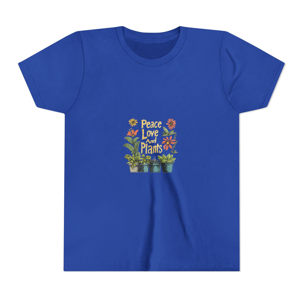 Peace Love And Plants 3 Kids Tee | Youth Plant Lover Shirt