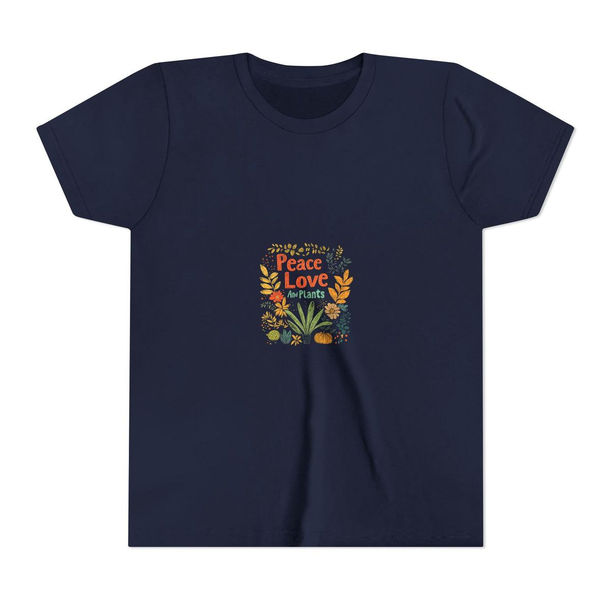 Peace Love And Plants Kids Tee | Youth Plant Lover Shirt
