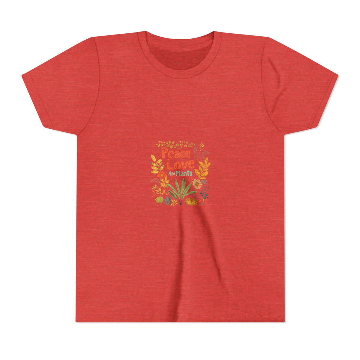 Peace Love And Plants 2 Kids Tee | Youth Plant Lover Shirt