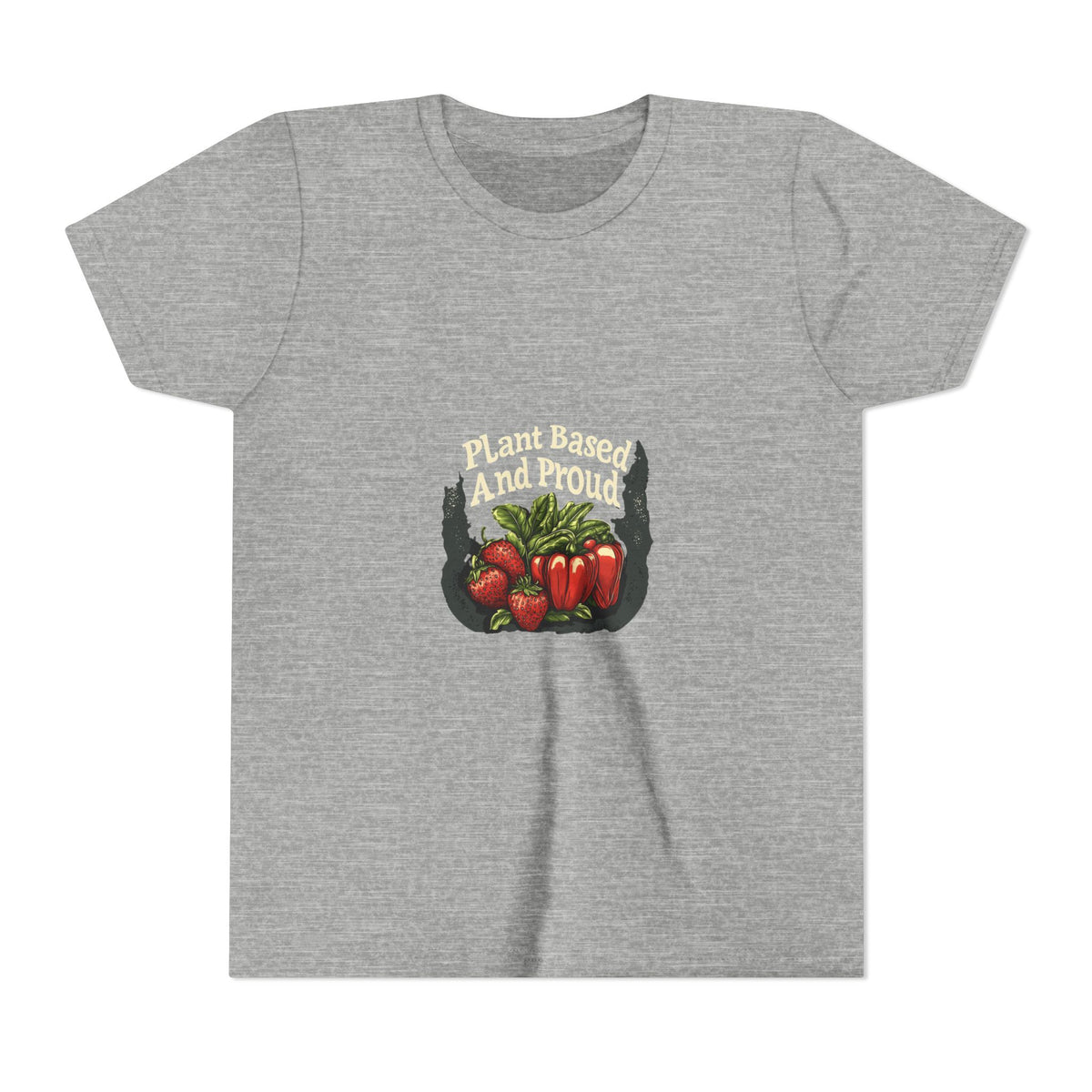 Plant Based And Proud 4 Kids Tee | Youth Plant Lover Shirt
