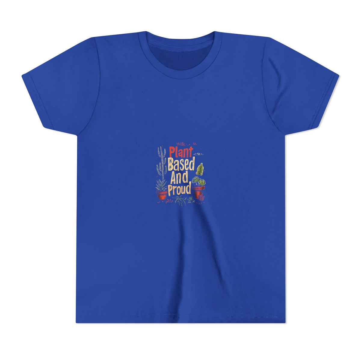 Plant Based And Proud 3 Kids Tee | Youth Plant Lover Shirt