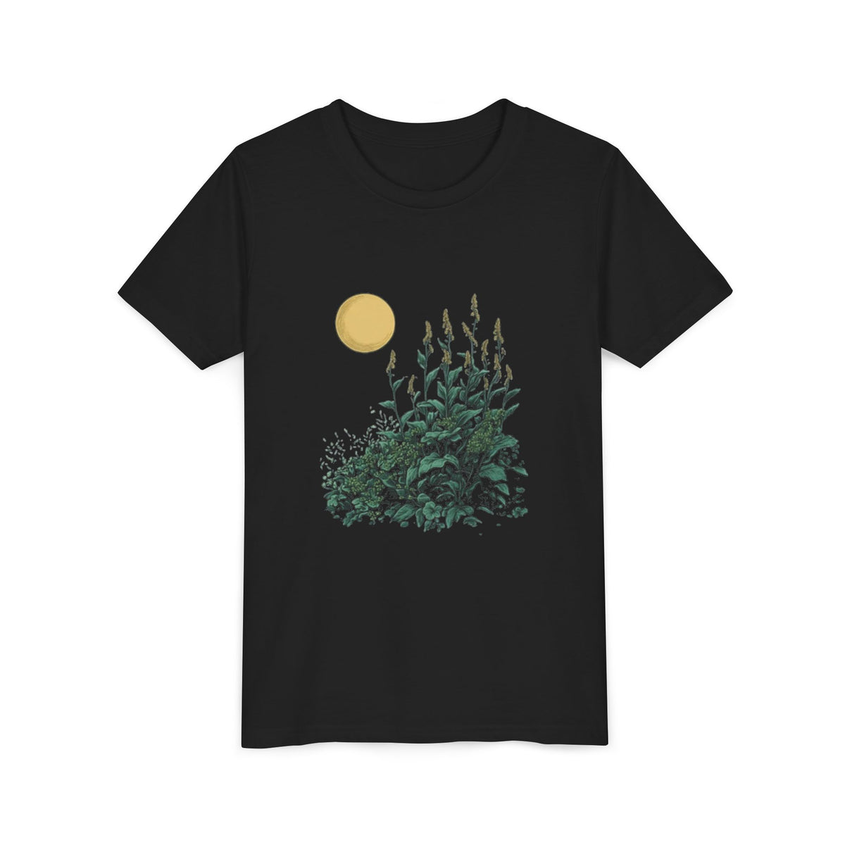 Midnight Flora Kids Tee | Youth Plant Lover Shirt