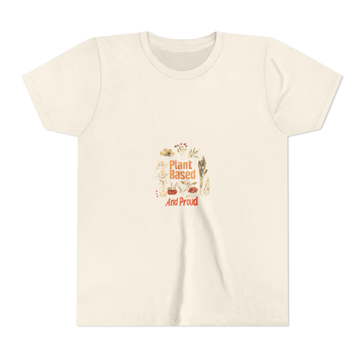 Plant Based And Proud 2 Kids Tee | Youth Plant Lover Shirt