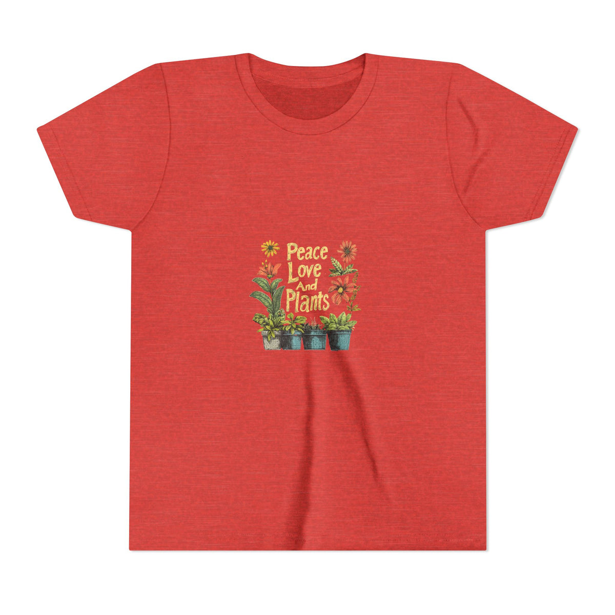 Peace Love And Plants 3 Kids Tee | Youth Plant Lover Shirt