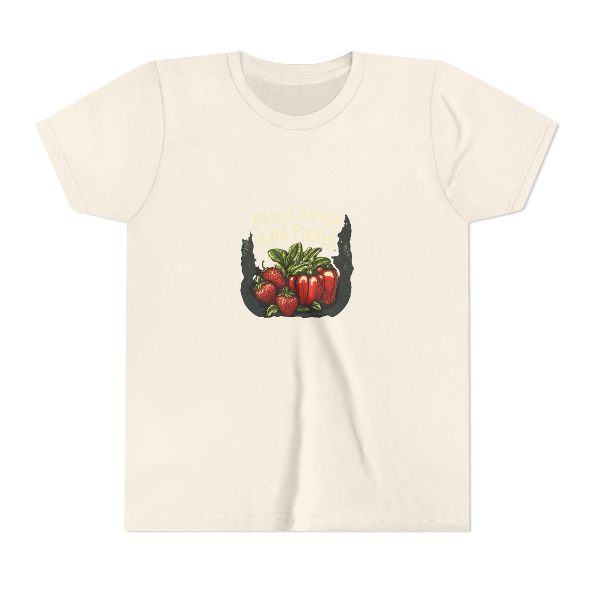 Plant Based and Proud Kids Tee | Youth Plant Lover Shirt