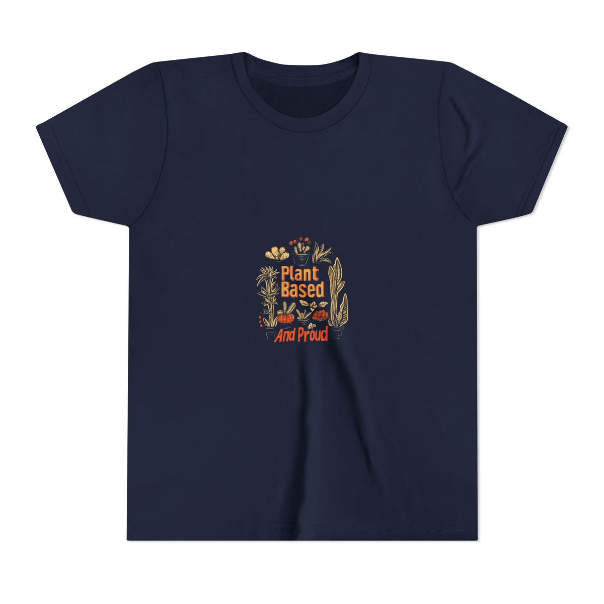 Plant Based And Proud 2 Kids Tee | Youth Plant Lover Shirt