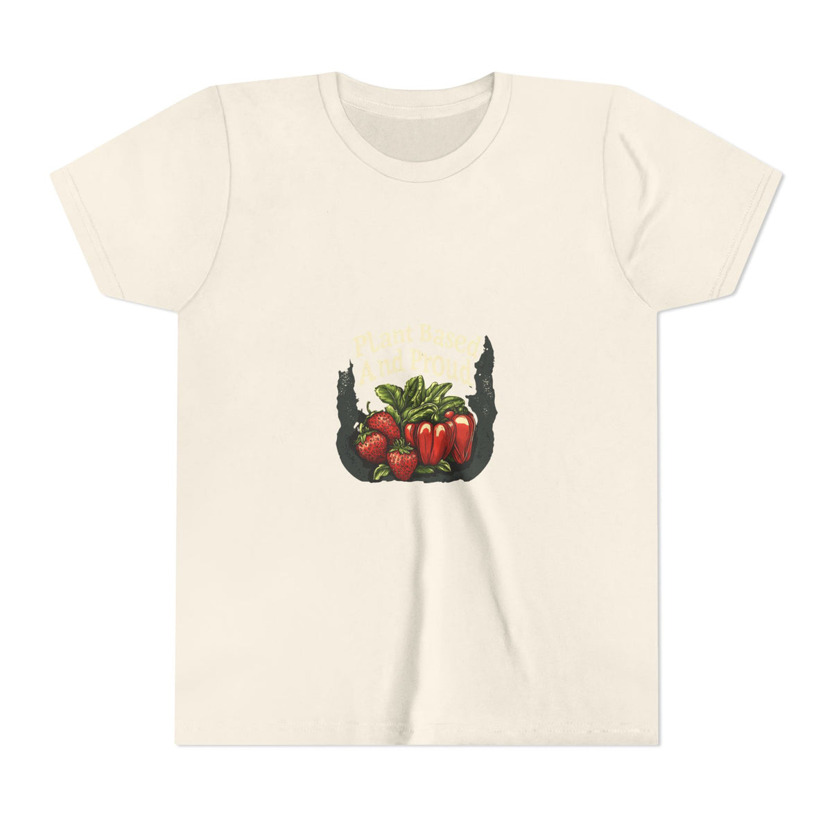 Plant Based And Proud 4 Kids Tee | Youth Plant Lover Shirt