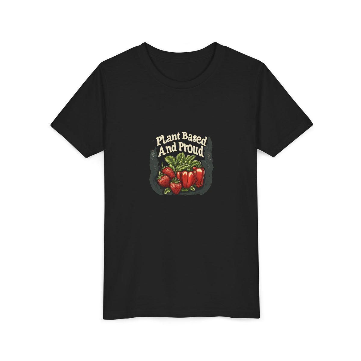 Plant Based and Proud Kids Tee | Youth Plant Lover Shirt