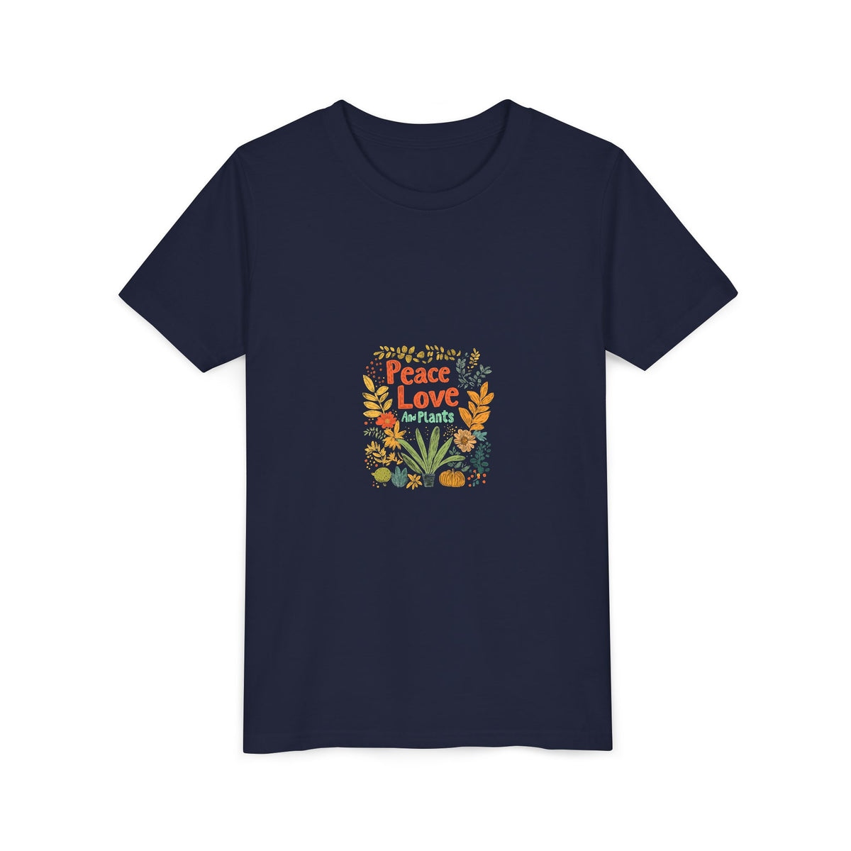 Peace Love And Plants 2 Kids Tee | Youth Plant Lover Shirt