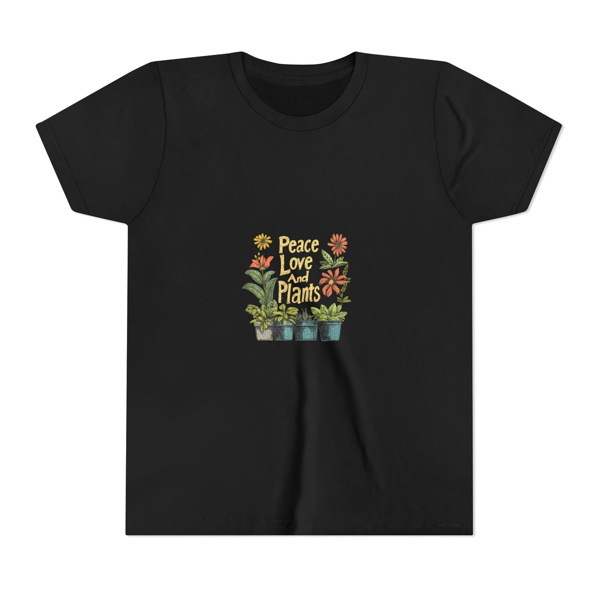 Peace Love And Plants 3 Kids Tee | Youth Plant Lover Shirt