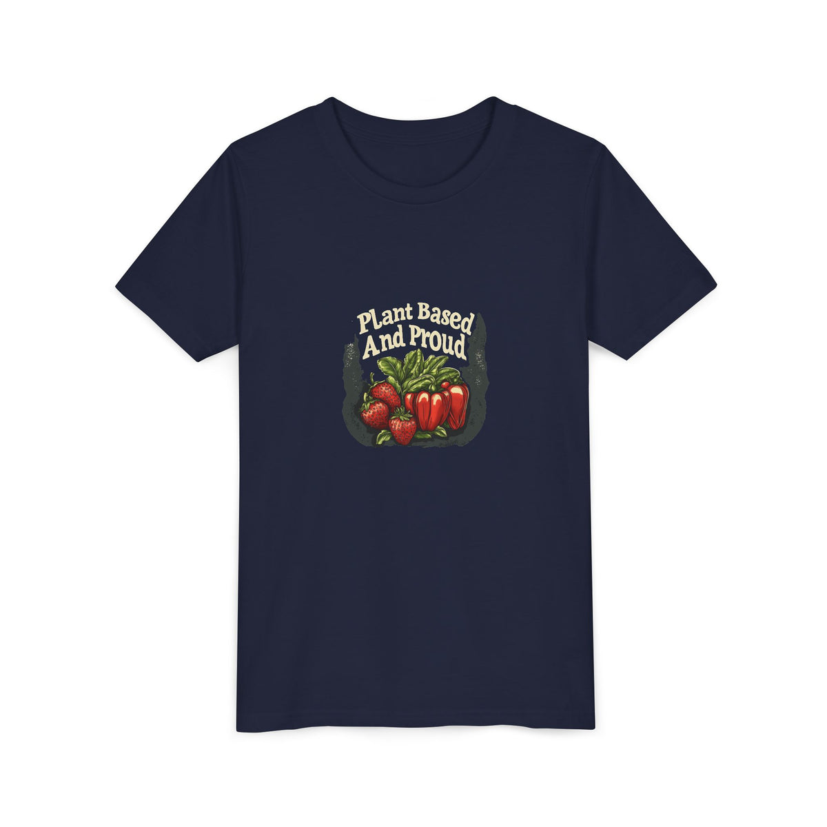 Plant Based and Proud Kids Tee | Youth Plant Lover Shirt