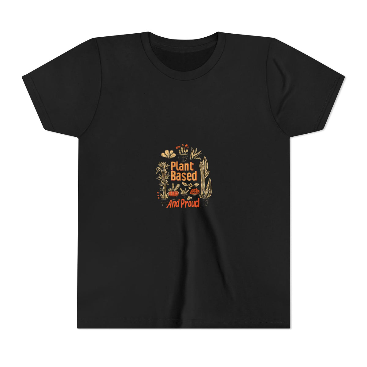 Plant Based And Proud 2 Kids Tee | Youth Plant Lover Shirt