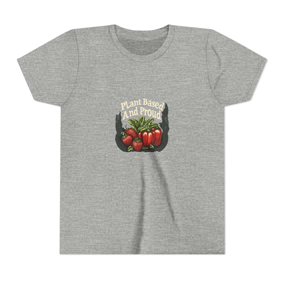 Plant Based and Proud Kids Tee | Youth Plant Lover Shirt