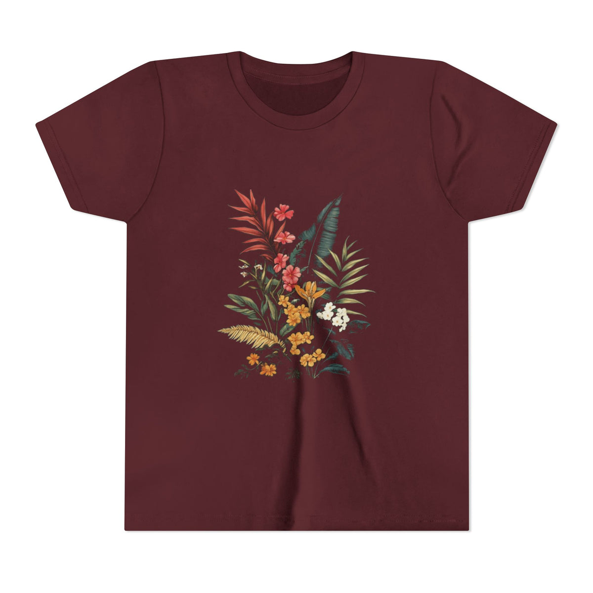 Wild Leaf Whisper Kids Tee | Youth Plant Lover Shirt