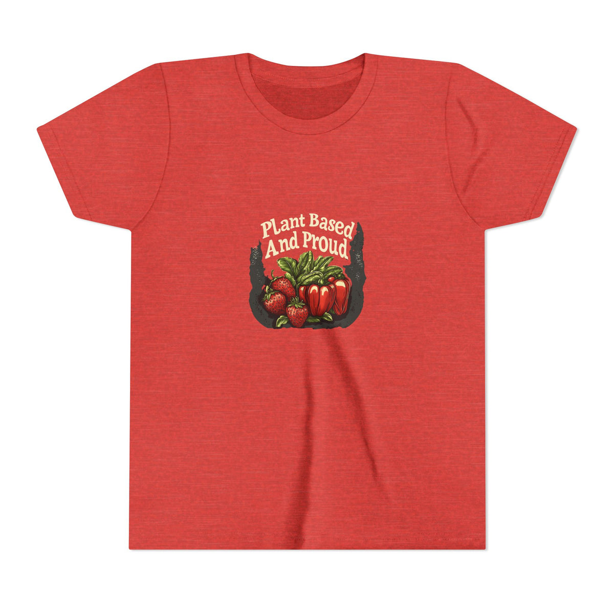 Plant Based and Proud Kids Tee | Youth Plant Lover Shirt