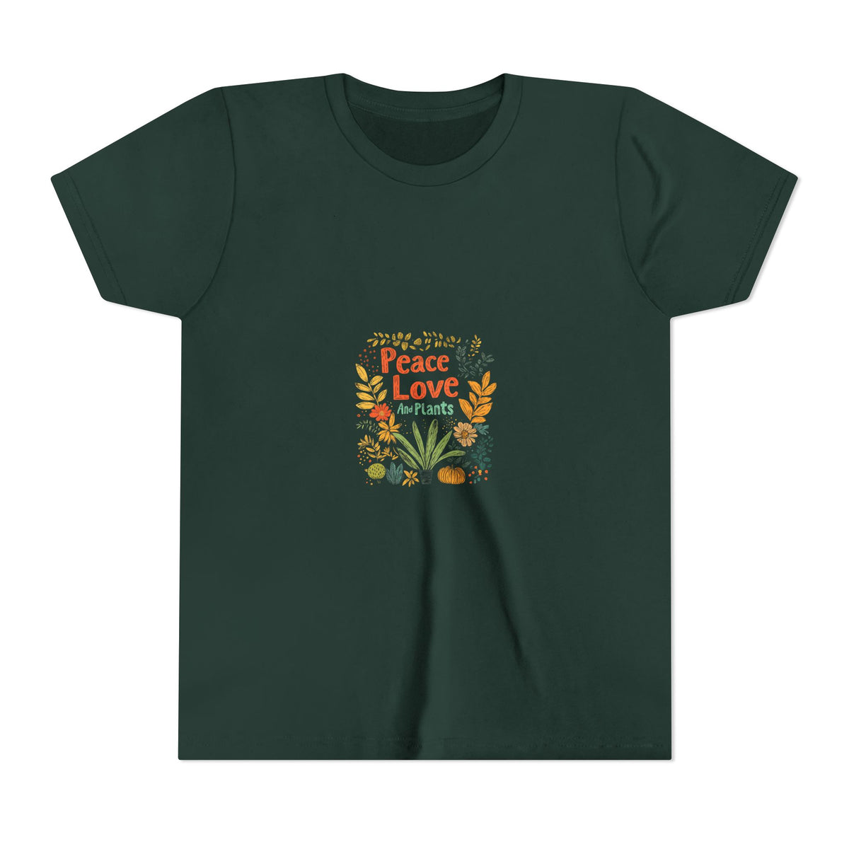 Peace Love And Plants 2 Kids Tee | Youth Plant Lover Shirt