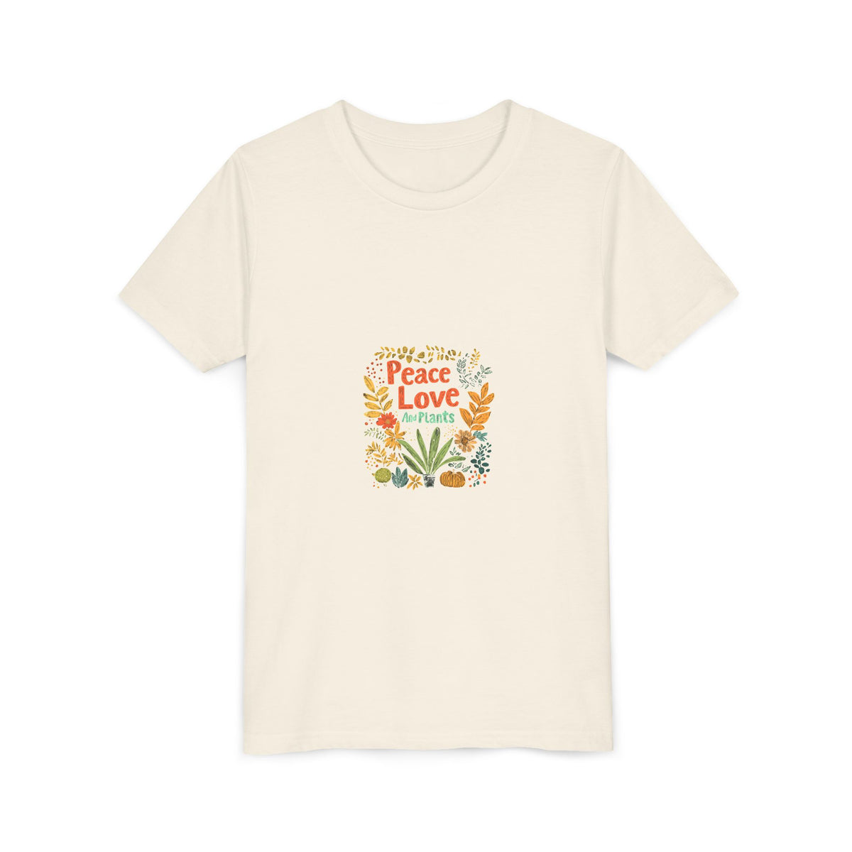 Peace Love And Plants 2 Kids Tee | Youth Plant Lover Shirt