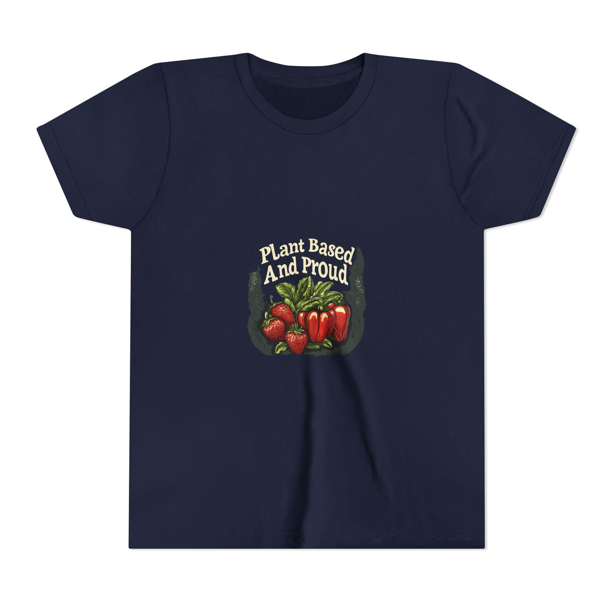 Plant Based And Proud 4 Kids Tee | Youth Plant Lover Shirt