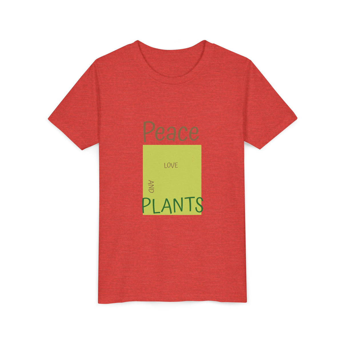 Peace Love And Plants 4 Kids Tee | Youth Plant Lover Shirt