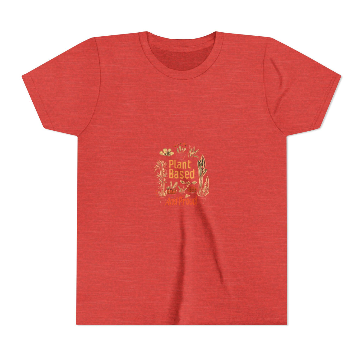 Plant Based And Proud 2 Kids Tee | Youth Plant Lover Shirt