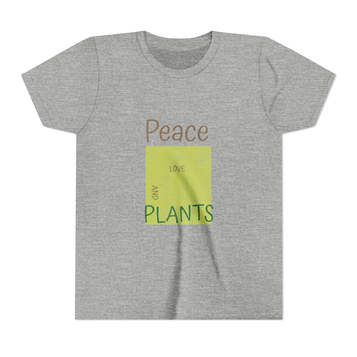 Peace Love And Plants 4 Kids Tee | Youth Plant Lover Shirt