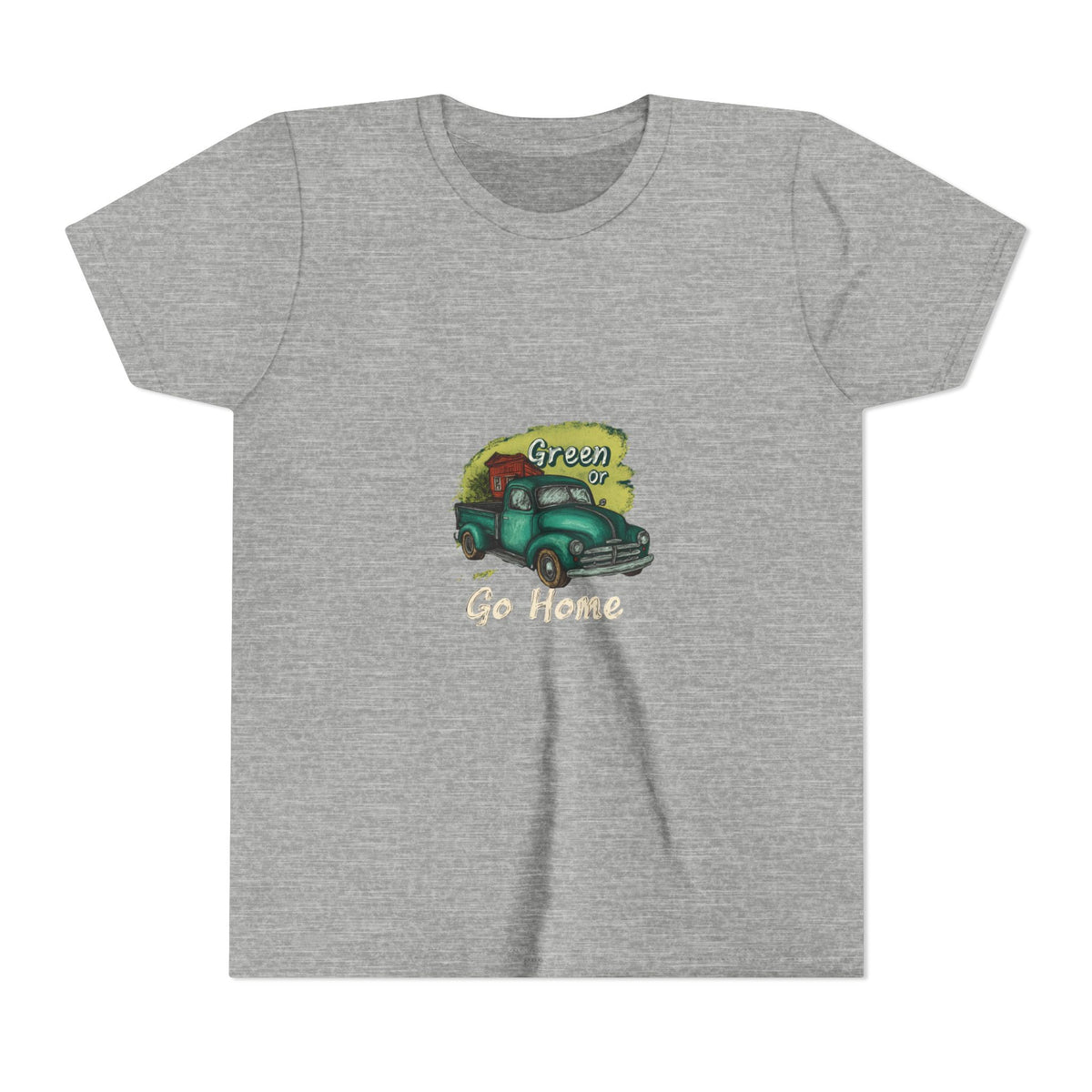 Go Green or Go Home 2 Kids Tee | Youth Plant Lover Shirt
