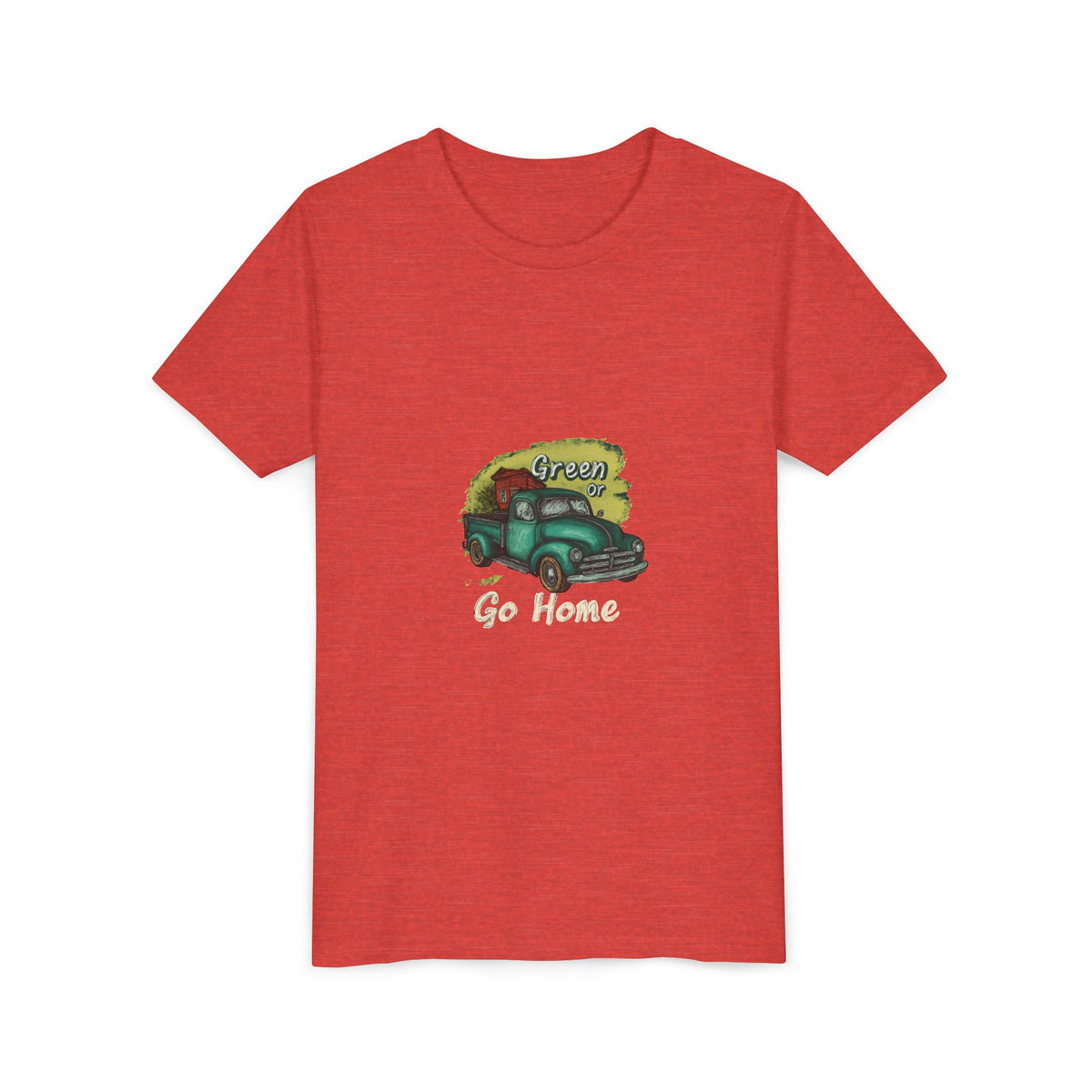 Go Green or Go Home 2 Kids Tee | Youth Plant Lover Shirt