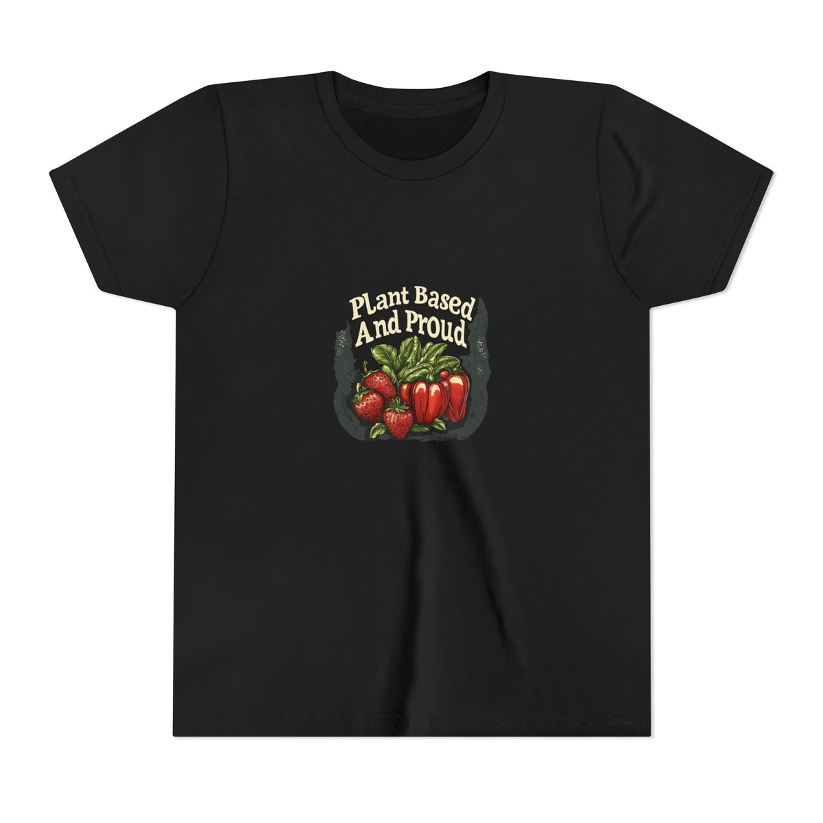 Plant Based and Proud Kids Tee | Youth Plant Lover Shirt